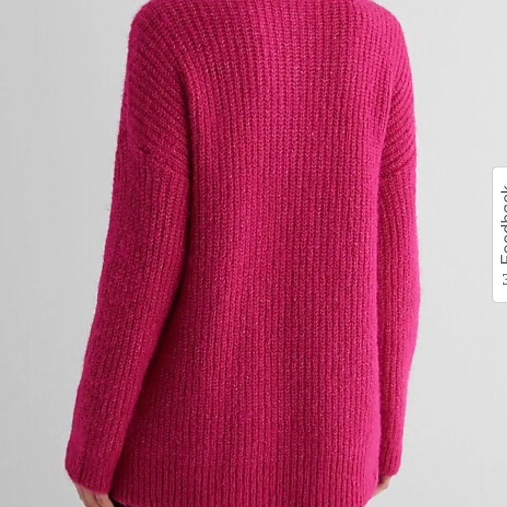 🆕Express Fuchsia Cowl Neck Sweater - Picture 3 of 7